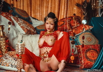 頂級露臉反差女神！推特爆火，極品福利姬【鈦合金】大尺度私拍，波斯異國風情，騷丁勒逼呼之欲出，超級誘人